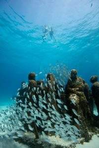 Jason deCaires Taylor installation Cancun Mexique 2011