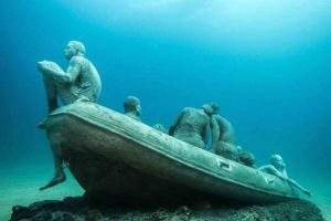 Jason deCaires Taylor installation à Lanzarote 2016