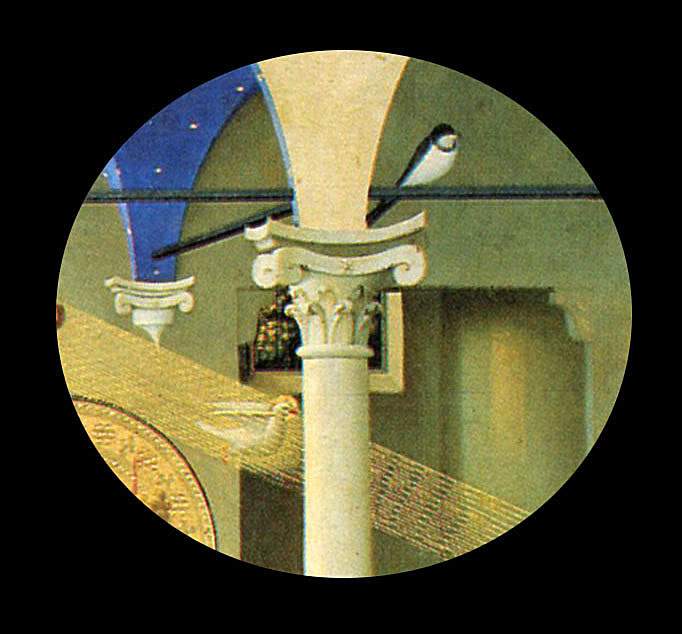 Fra Angelico, détail hirondelle