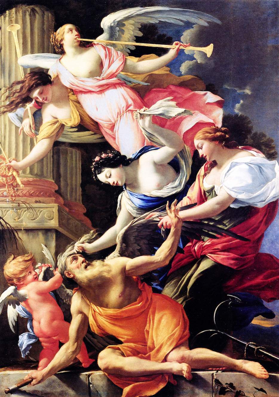 Simon Vouet Le temps vaicu, 1643-45 ht 187x142 Musée du Berry, Bourges - 3