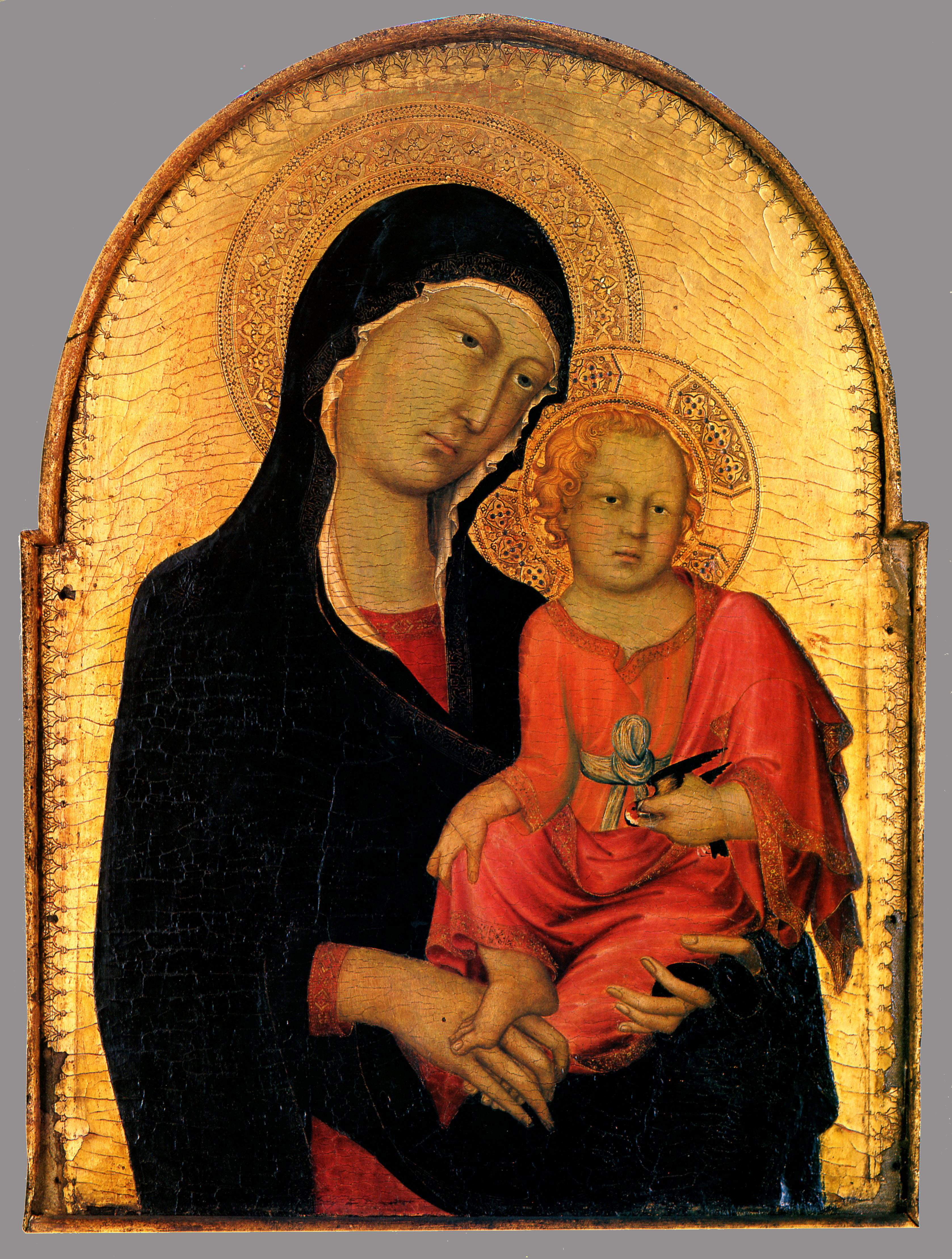 Simone Martini, vers 1280-1344, Vierge à l'enfant, 1325, tempera sur bois, 79,5x57, Wallraf-Richartz Museum, Cologne (1)