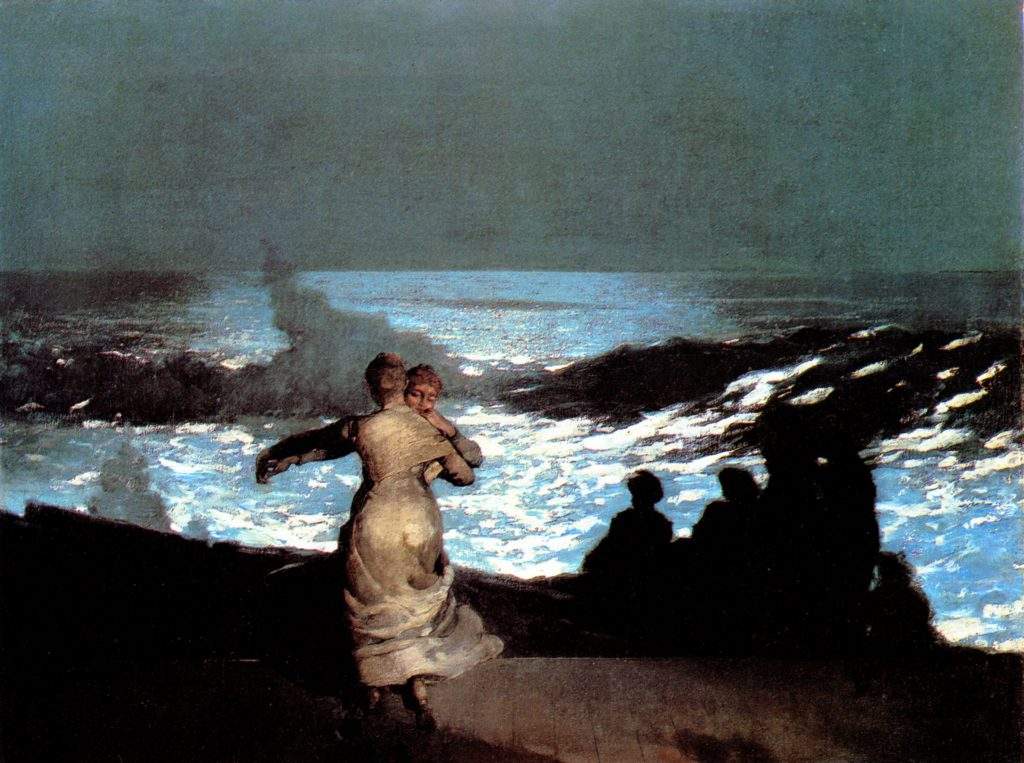 Winslow Homer, 1836-1910, USA, nui t d'été, 1890, 76,7x102, Orsay